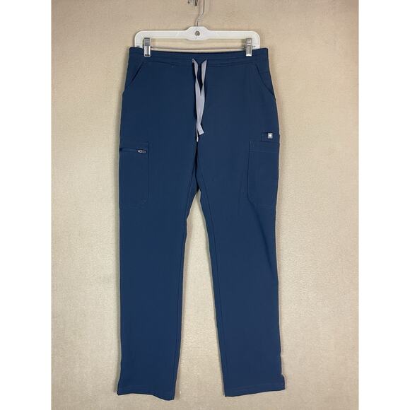 Figs Scrub Pants Womens S Graphite Blue Livingston Cargo Drawstring Waist - Picture 1 of 11